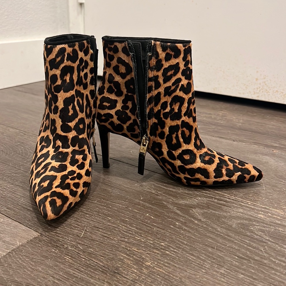 Sam Edelman leopard booties